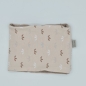 Preview: Loop für Hunde / Hundeschal beige braun mit zarten Blättern